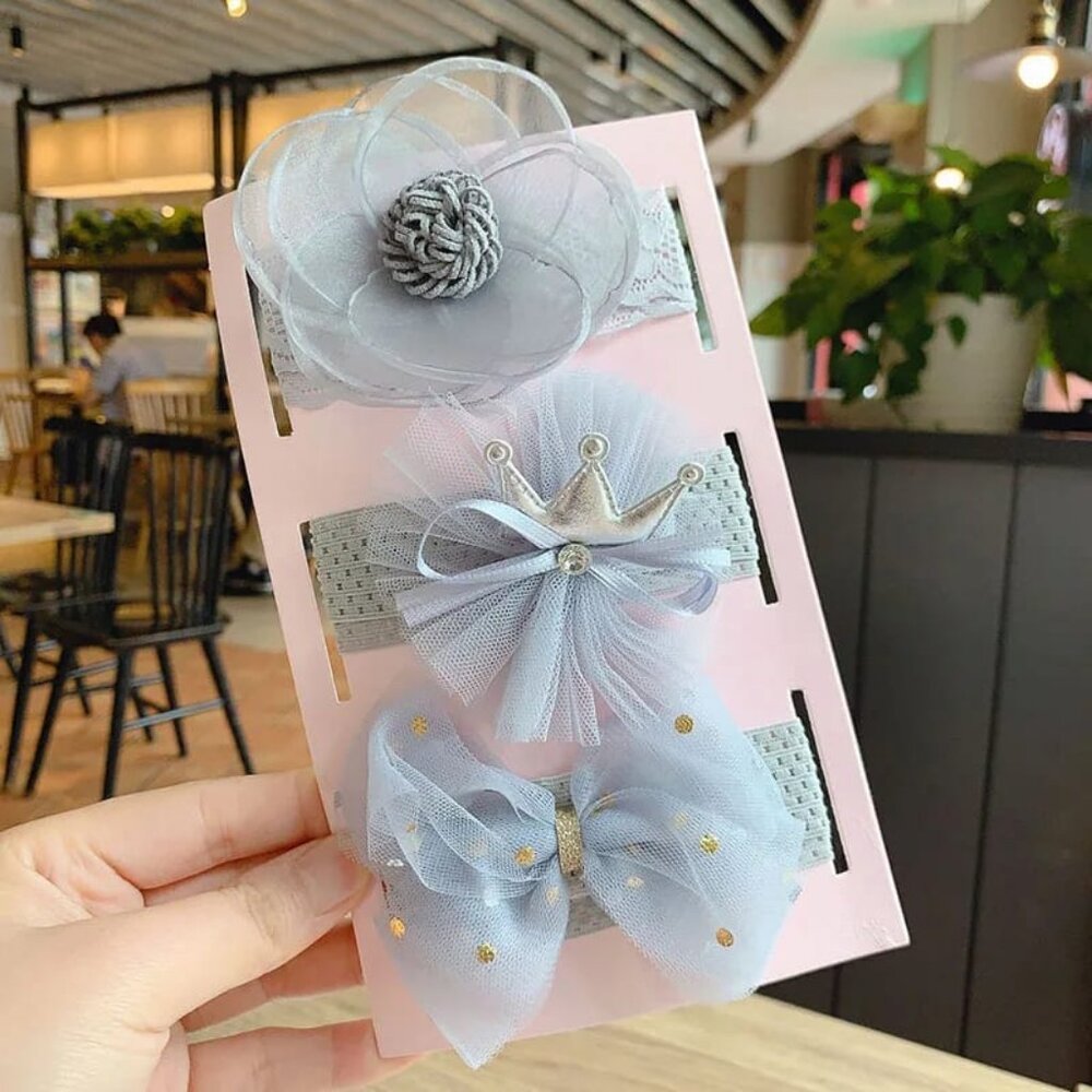 NEW - 3pcs Set - Baby Headband - Bows Baby Girl Headband - Baby Girls Accesories